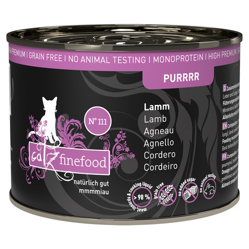 catz finefood Purrrr No. 111 Lamm 200 g - 6 Stück catz finefood Purrrr No. 111 Lamm 200 g - 6 Stück