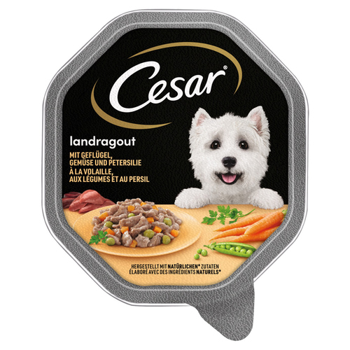 Cesar Landragout mit Geflügel und Gemüse 150 g - 14 Stück Cesar Landragout mit Geflügel und Gemüse 150 g - 14 Stück