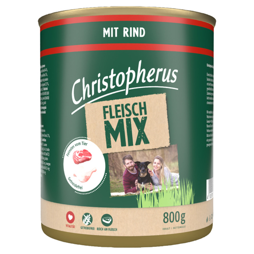 Christopherus Fleischmix mit Rind 800 g - 6 Stück