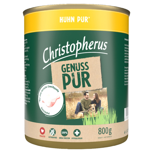 Christopherus Pur Huhn 800 g - 6 Stück Christopherus Pur Huhn 800 g - 6 Stück