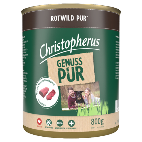 Christopherus Pur Rotwild 800 g - 6 Stück