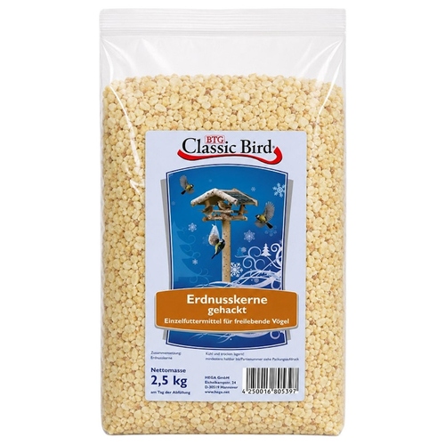 Classic Bird Erdnusskerne gehackt 2,5 kg - 4 Stück
