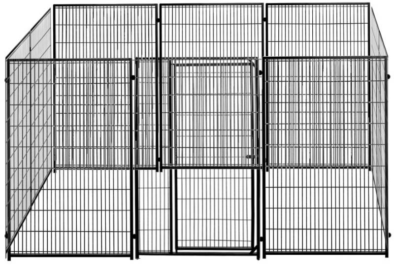 Colour Gitterzwinger/Auslauf 3 x 4 m aus farbig beschichteten Elementen, schwarz