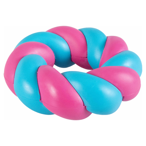 Coockoo Hundespielzeug Mallow Ring rosa/blau