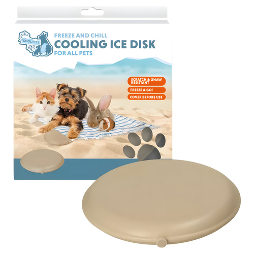 CoolPets Kühlunterlage Cooling Disc beige
