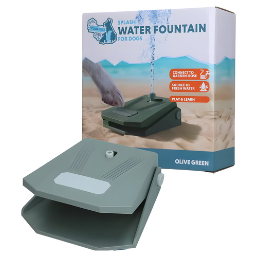 CoolPets Wasserfontäne Splash Water Fountain olivgrün CoolPets Wasserfontäne Splash Water Fountain olivgrün
