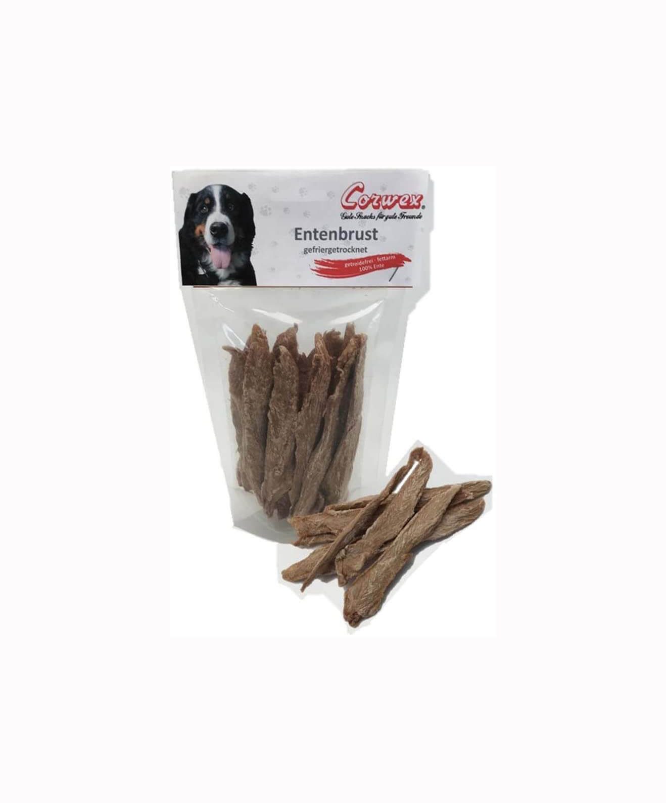 Corwex Snacks für Hunde Entenbrust gefriergetrocknet Corwex Snacks für Hunde Entenbrust gefriergetrocknet