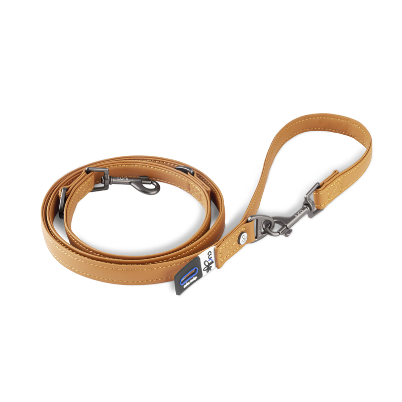 Curli Apple Leather Leine Braun - S