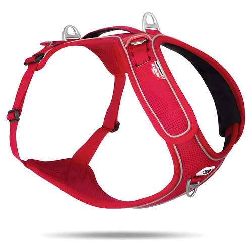 Curli Belka Geschirr Adjustable Neck Red
