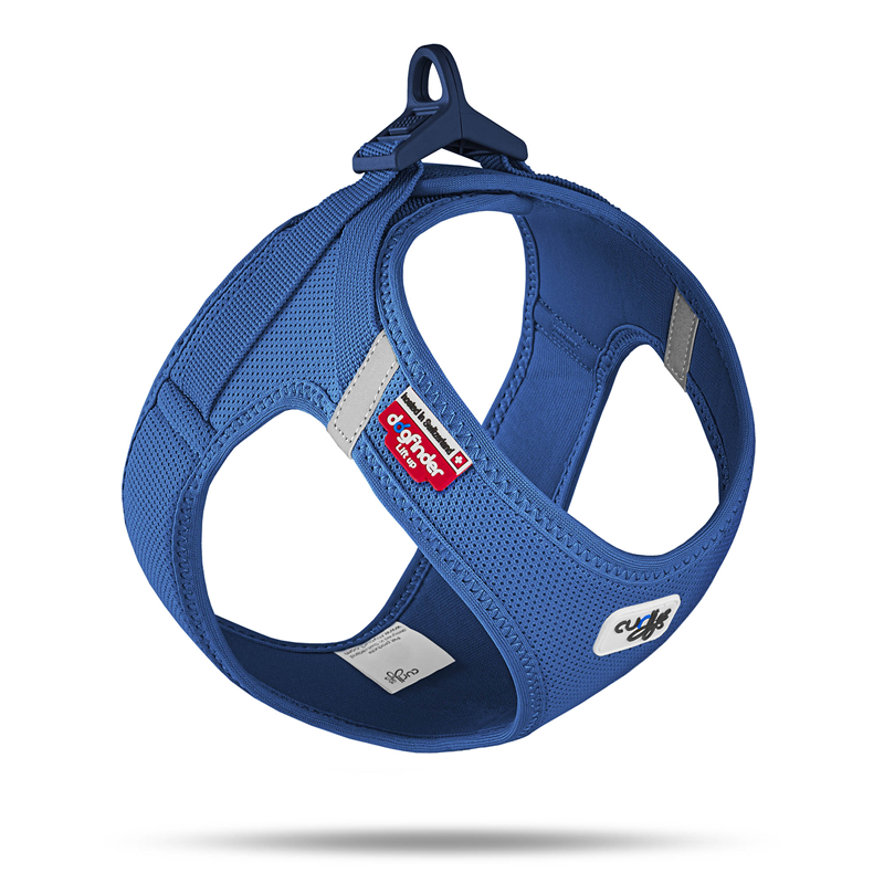 Curli Clasp Vest Geschirr Air-Mesh Blau - S