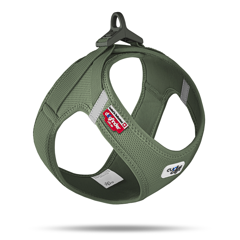Curli Clasp Vest Geschirr Air-Mesh Moss - S