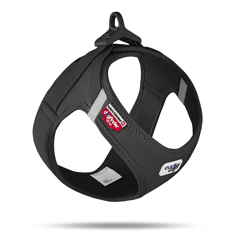 Curli Clasp Vest Geschirr Air-Mesh Schwarz - S