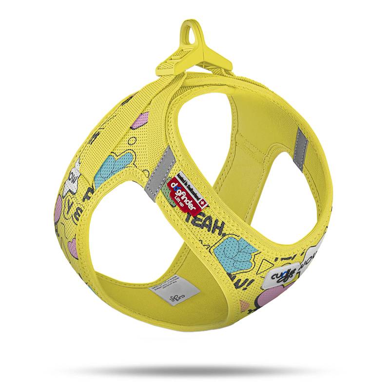 Curli Clasp Vest Geschirr SE25 Comic Yellow - XL Curli Clasp Vest Geschirr SE25 Comic Yellow - XL