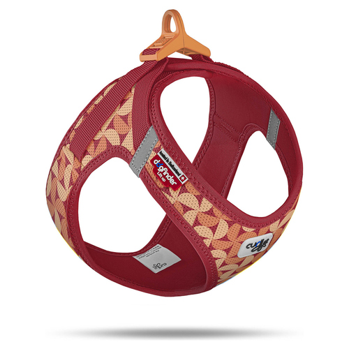 Curli Vest Harness Air-Mesh Geschirr LE26 SemiCircle rot, Größe: XS