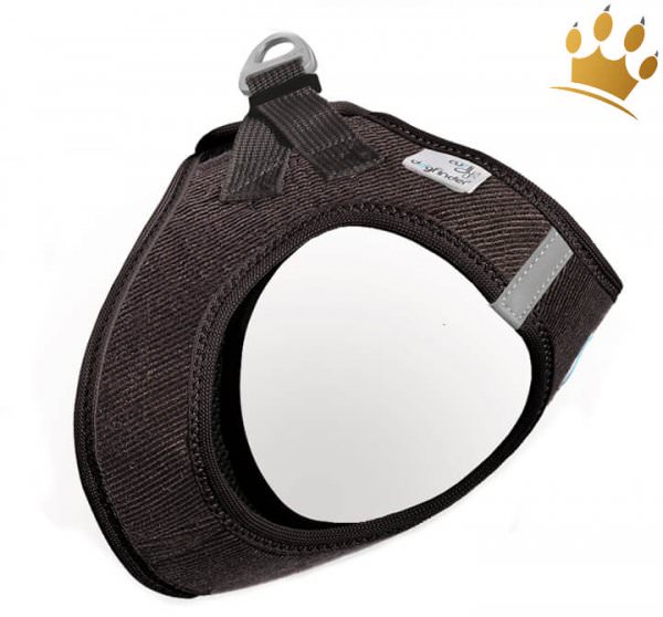 Curli Vest Softgeschirr Cord Braun