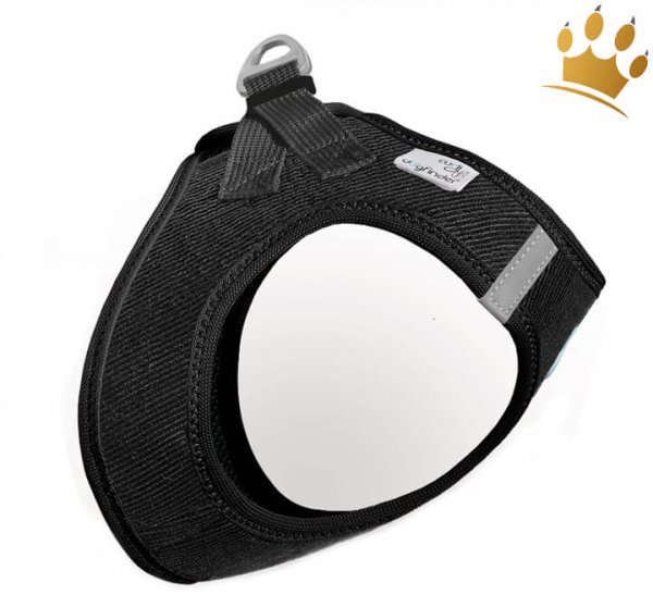 Curli Vest Softgeschirr Cord Schwarz