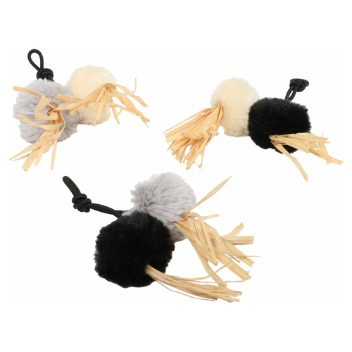 D&D Katzenspielzeug I Love Happy Cats Bälle "Raffia" aus Plüsch