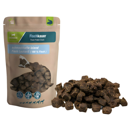 DAUERKAUER Fischkauer Island Fisch-Leckerli 125 g