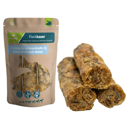 DAUERKAUER Fischkauer Island Rotbarsch-Rollen XL 180 g