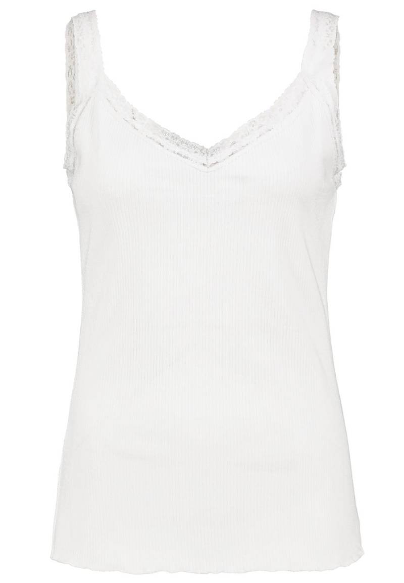 DOB Top,Rippe, Spitzentape an Aussc