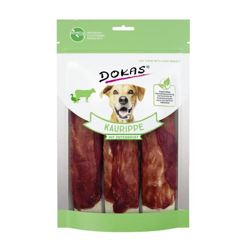 DOKAS Hundesnacks Kaurippe mit Entenbrust 10 x 210g - 210g DOKAS Hundesnacks Kaurippe mit Entenbrust 10 x 210g - 210g