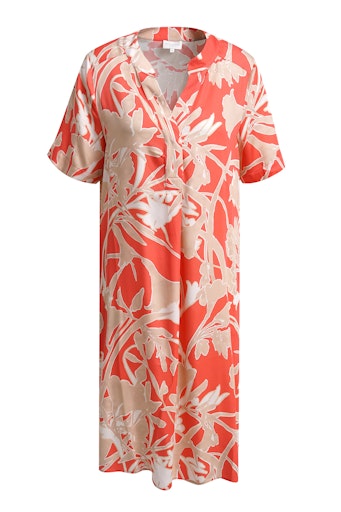 DRESS W NECKPANEL AND PLACKET, 1/2