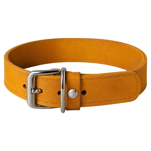 Das Lederband Hundehalsband Weinheim Yellow, Länge: 37 cm / Breite: 18 mm Das Lederband Hundehalsband Weinheim Yellow, Länge: 37 cm / Breite: 18 mm