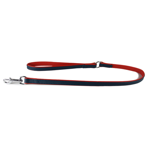 Das Lederband Hundeleine Firenze opal/flame, Länge: 130 cm / Breite: 10 mm