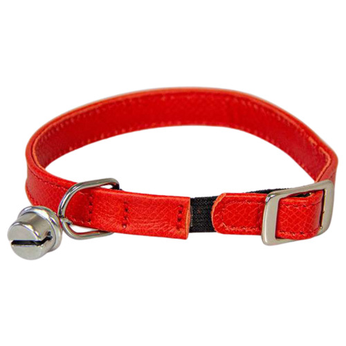Das Lederband Katzenhalsband mit Gummizug Carnelian Das Lederband Katzenhalsband mit Gummizug Carnelian