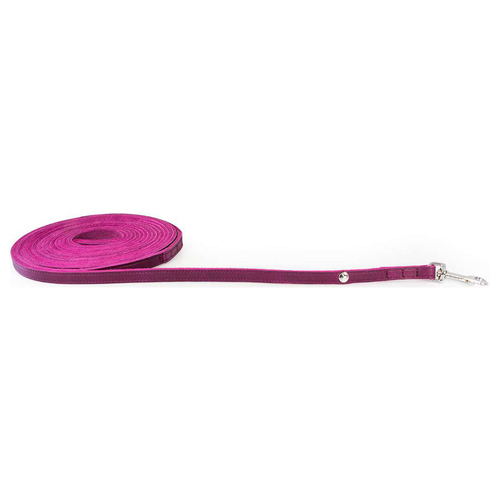 Das Lederband Schleppleine Weinheim Violet