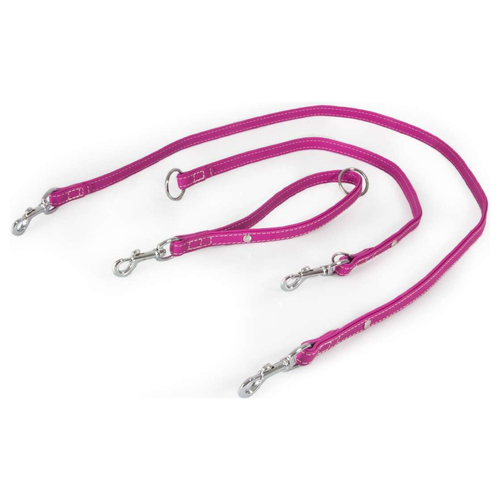 Das Lederband Universal Hundeleine Barcelona Rose-Violet, Maße: 235 cm / 18 mm