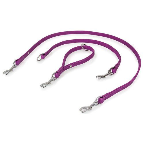Das Lederband Universal Hundeleine Boston Violet, Maße: 235 cm / 14 mm