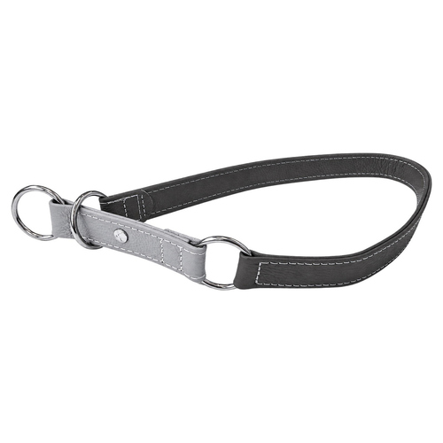 Das Lederband Zughalsband mit Stop Amsterdam Ice/Lava, Länge: 35 cm