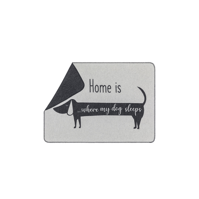 Decke Dackel Home is 70x90cm
