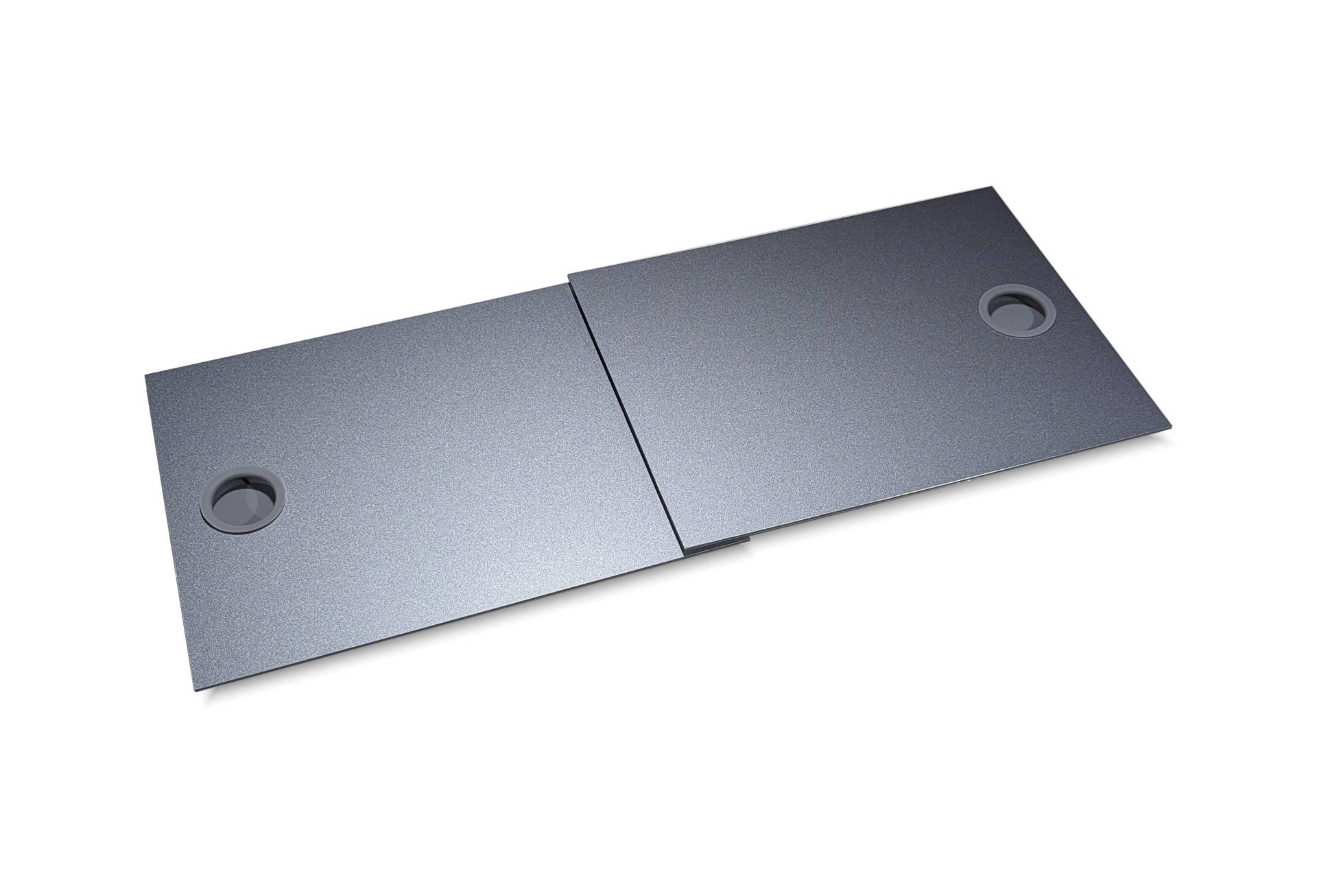 Deckscheiben Grau kompatibel für Eheim incpiria 330LED Aquarien mit Schiebedecke...