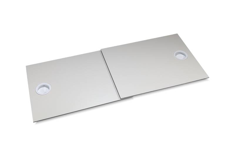 Deckscheiben Weiß kompatibel für Eheim Vivaline 126LED Aquarien mit Schiebedecke...