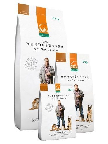 Defu Trockenfutter für Hunde BIO Geflügel Senior - 3kg