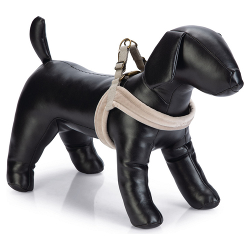 Designed by Lotte Hundegeschirr Velura grau, Größe: XS