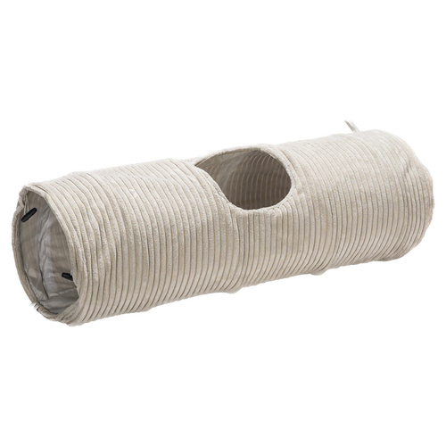Designed by Lotte Katzentunnel Ribbed hellgrau