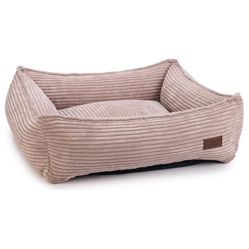 Designed by Lotte Liegebett Ribbed rosa, Maße: 65 x 60 x 20 cm
