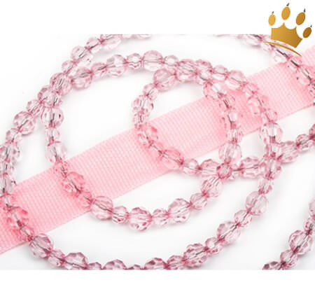 Designer-Hundeschmuckleine Rose Light