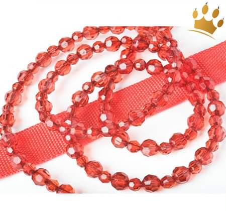 Designer-Hundeschmuckleine Ruby