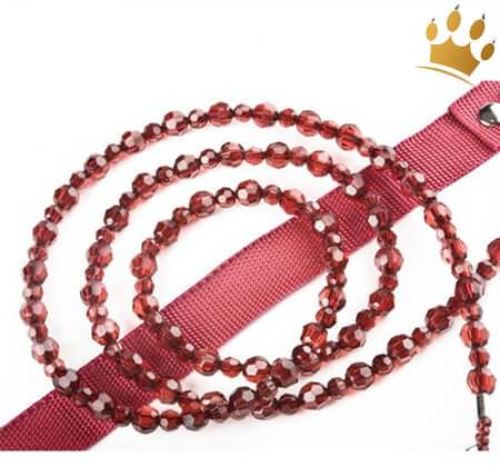 Designer-Hundeschmuckleine Wine