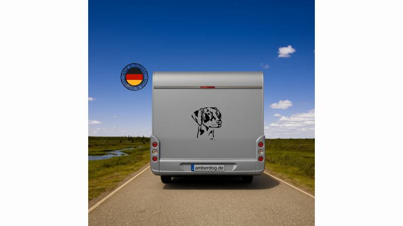 Dobermann Kopf Aufkleber l Wandtattoo - H50cm / Schwarz
