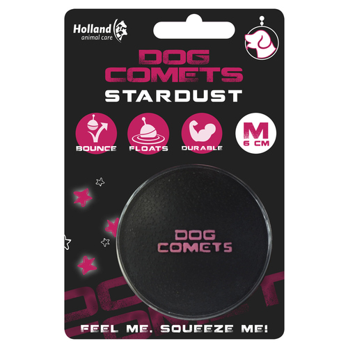Dog Comets Hundespielzeug Ball Stardust schwarz/rosa Dog Comets Hundespielzeug Ball Stardust schwarz/rosa