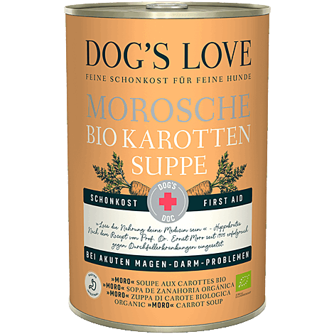 Dog' s Love BIO HUNDE SCHONKOST MOROSCHE  KAROTTEN - Sparpaket: 24 x 400g