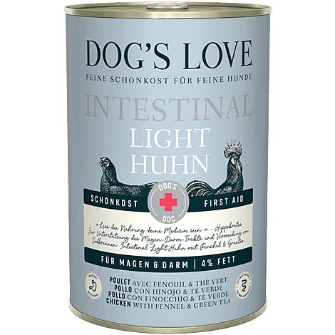 Dog' s Love HUNDE SCHONKOST MOROSCHE mit Huhn - Sparpaket: 6 x 400g