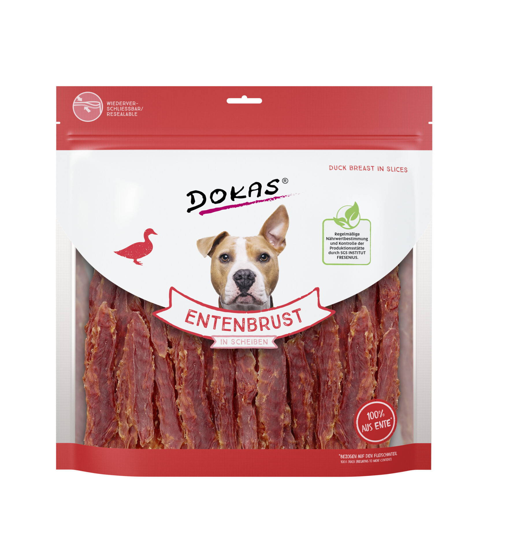 Dokas Dog Snack Entenbrust Streifen 6 x 500g