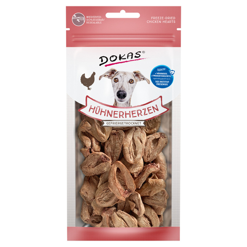 Dokas Hühnerherzen gefriergetrocknet 22 g