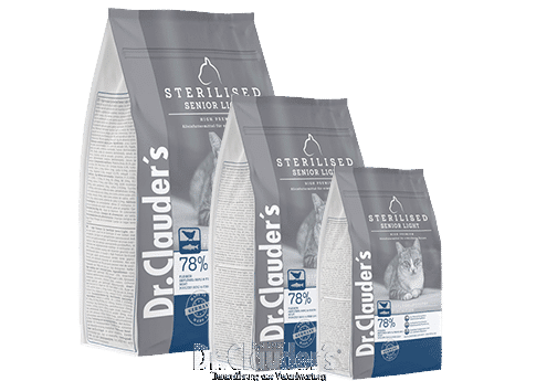 Dr Clauder Trockenfutter für Katze High Premium Sterilized Senior 4 x 400g - Sparpaket: 4 x 400 g